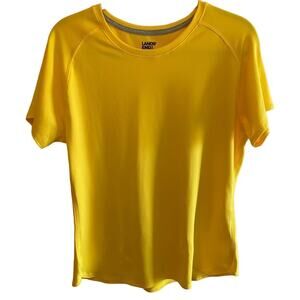 Lands’ End Men’s Yellow Crew Neck Athletic Fit T-Shirt Size M